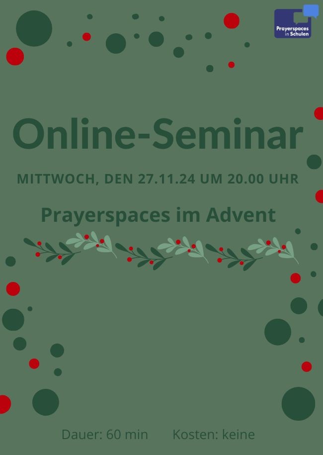 Prayerspaces Online-Seminar