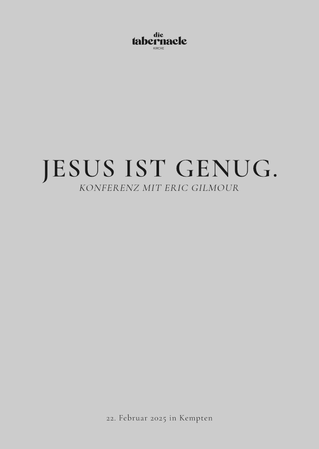 JESUS IST GENUG. | Konferenz