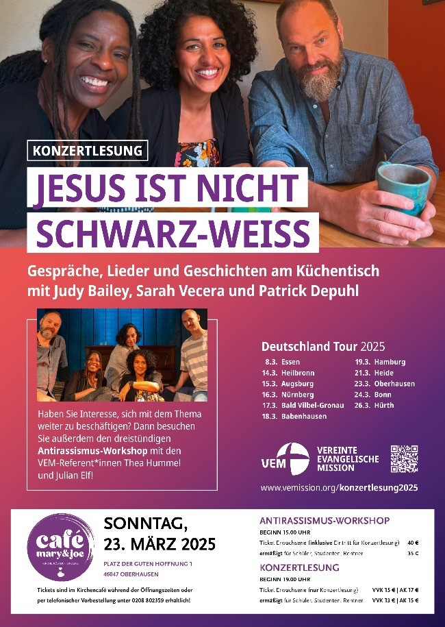 Judy Bailey im Kirchencafe Mary & Joe in Oberhausen