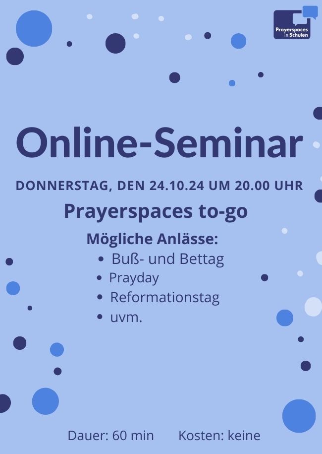 Prayerspaces Online-Seminar