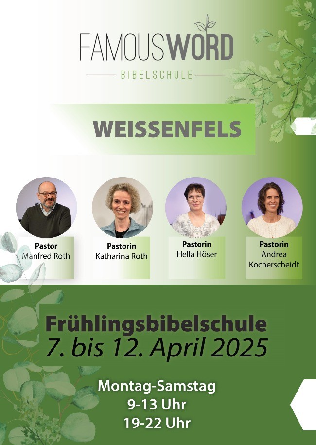 Frühlingsbibelschule in Weißenfels