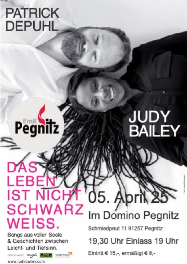 Konzert und Lesung mit Judy Bailey und Patric Depuhl