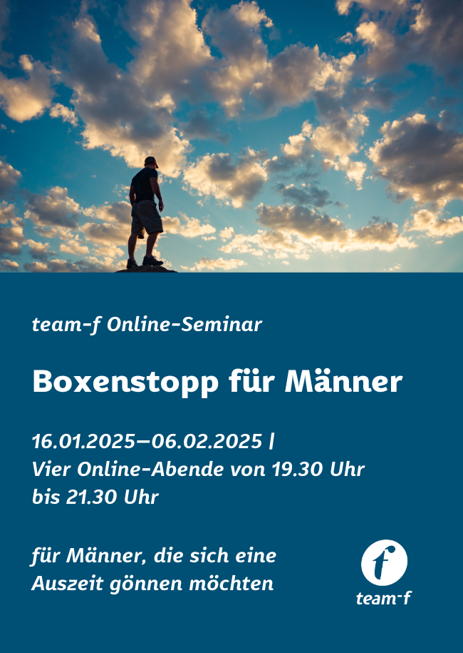 Boxenstopp für Männer