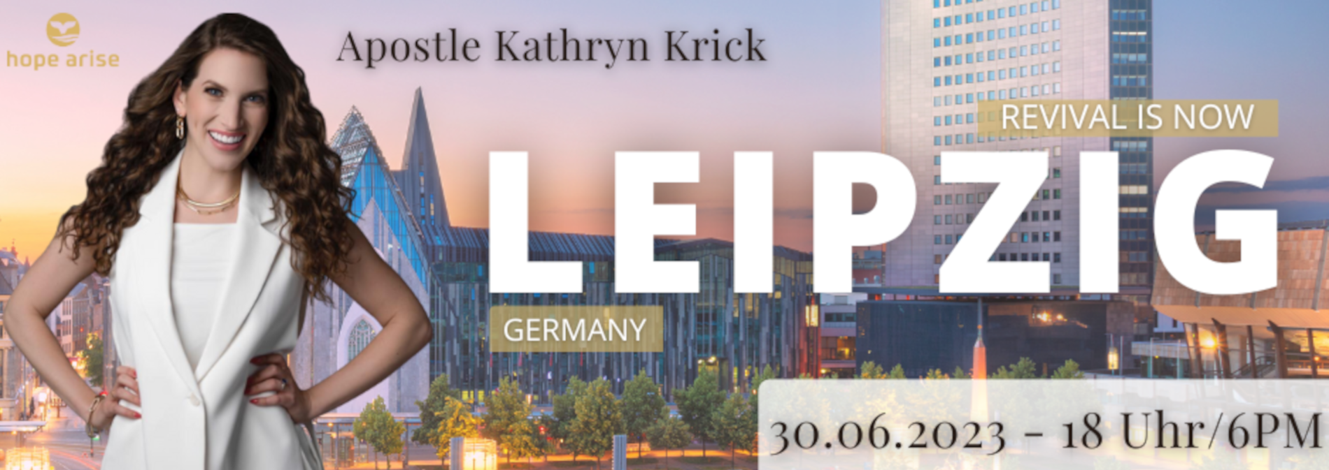 Apostle Kathryn Krick in Germany Leipzig 30.06.2023 cvents